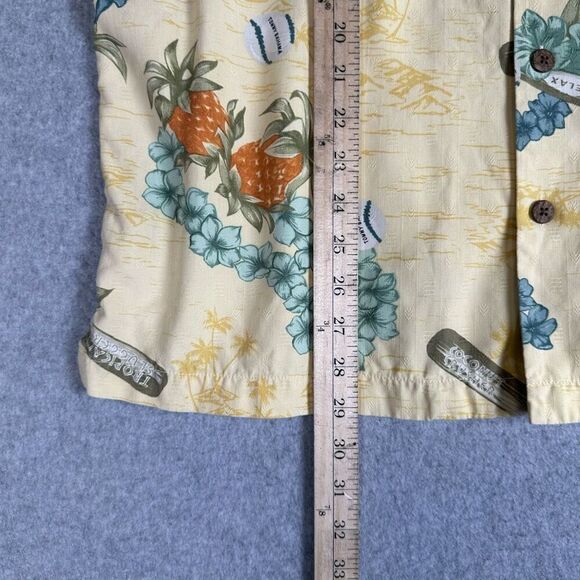 Tommy Bahama "Island Rookie" Silk Shirt Men's Medium Baseball hawaiian - Picture 6 of 8